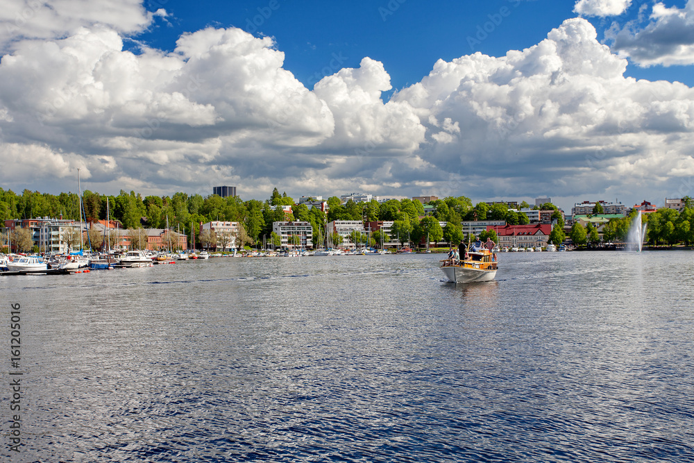 Obraz premium Lappeenranta, Finland - Saimaa lake in the center of the Lappeenranta