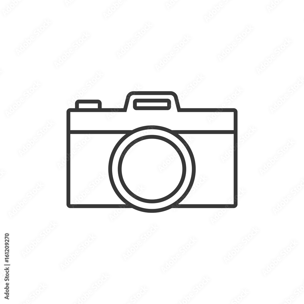 Camera simple outline icon Camera simple outline icon