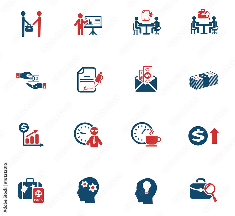 Fototapeta premium office life icon set