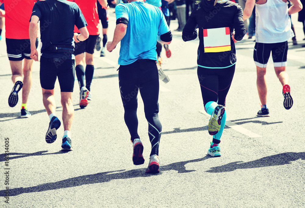 Naklejka premium Marathon Läufer