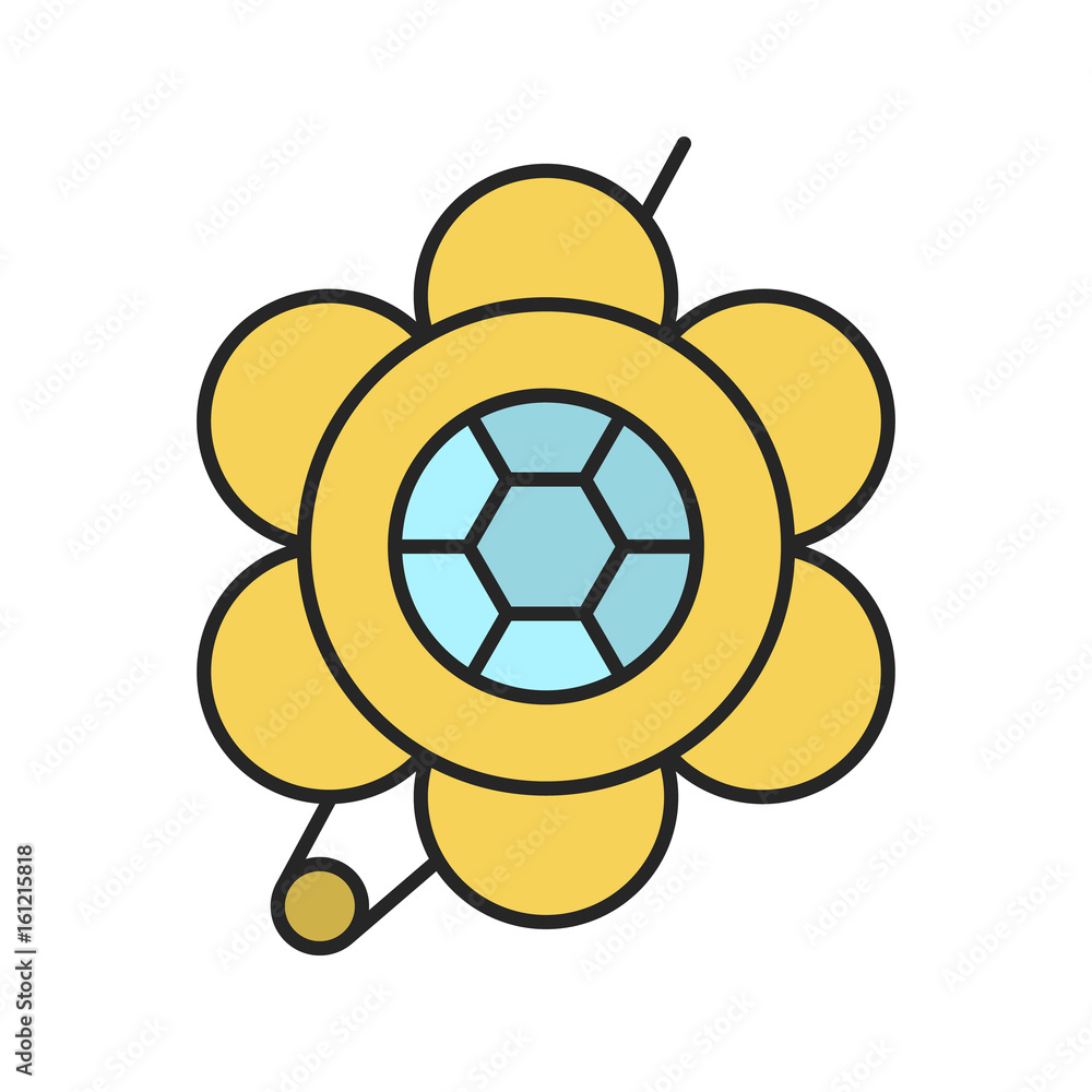 Obraz premium Brooch color icon
