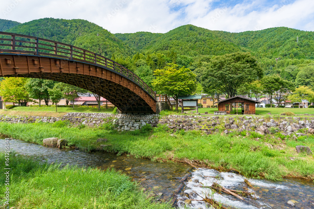 Narai-juku historic Big Bridge landmark