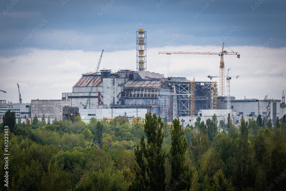 Nuclear Power Station in Chernobyl Exclusion Zone, Ukraine