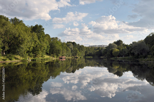 Summer landscape with lake