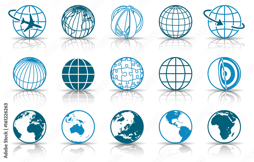 Erde Iconset - Farbe Blau (Schatten) Erde Iconset - Farbe Blau (Schatten)