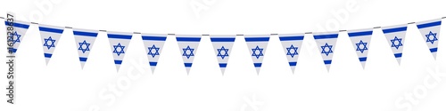 Banner. Garlands, pennants. Israel