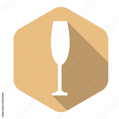 Long Shadow Sektglas