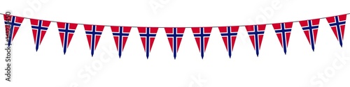 Banner. Garlands, pennants. Norway