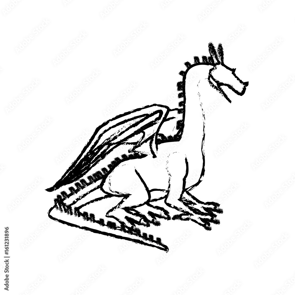Fototapeta premium dragon beast mythology fantasy monster medieval