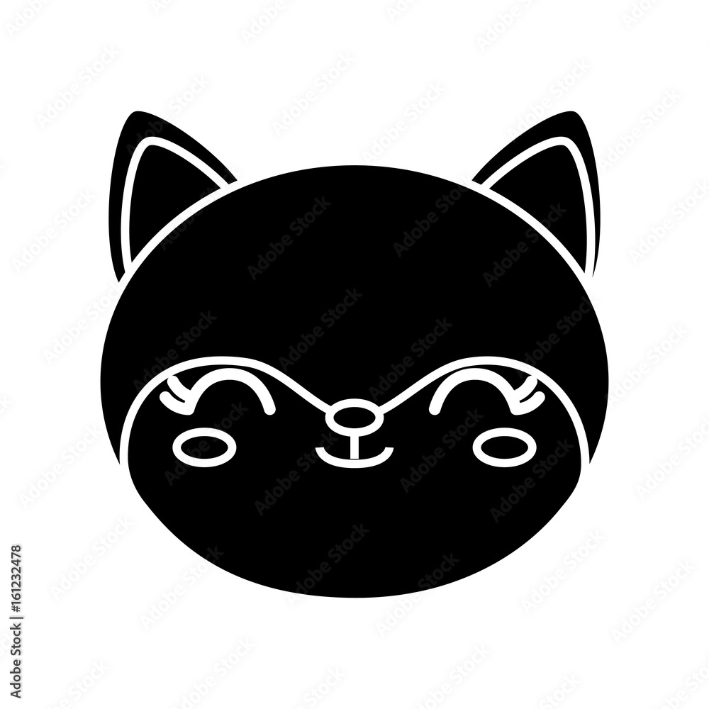 kawaii fox animal icon over white background vector illustration kawaii fox animal icon over white background vector illustration