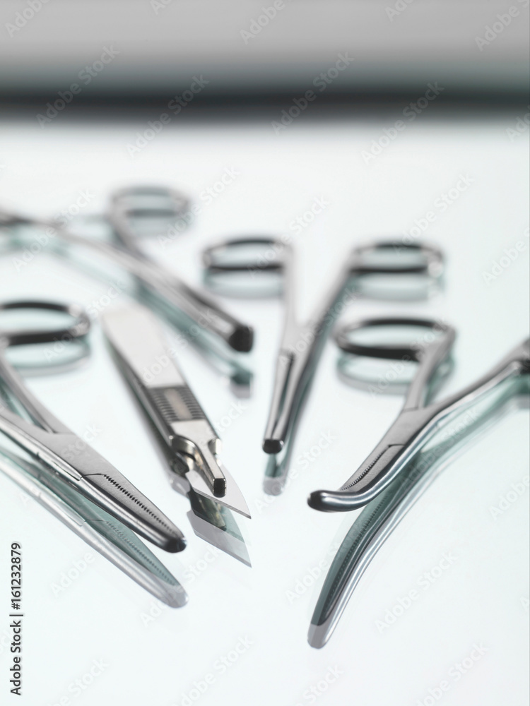 Close up of surgical tools Close up of surgical tools