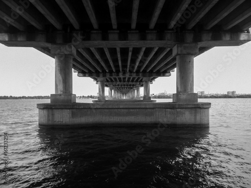 Under the water bridge