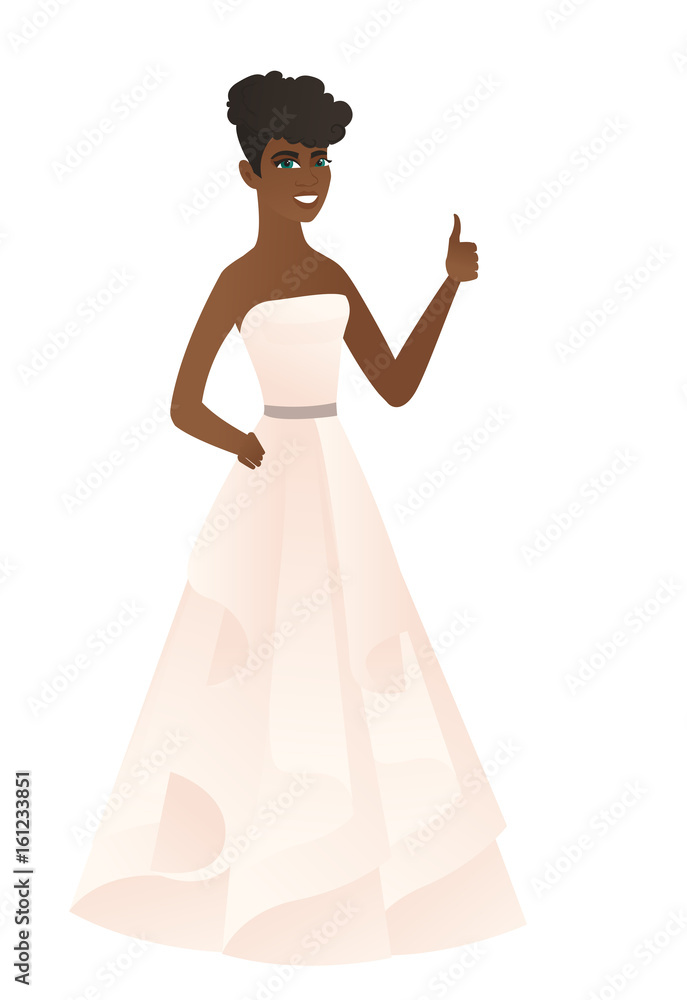 Fiancee giving thumb up vector illustration Fiancee giving thumb up vector illustration