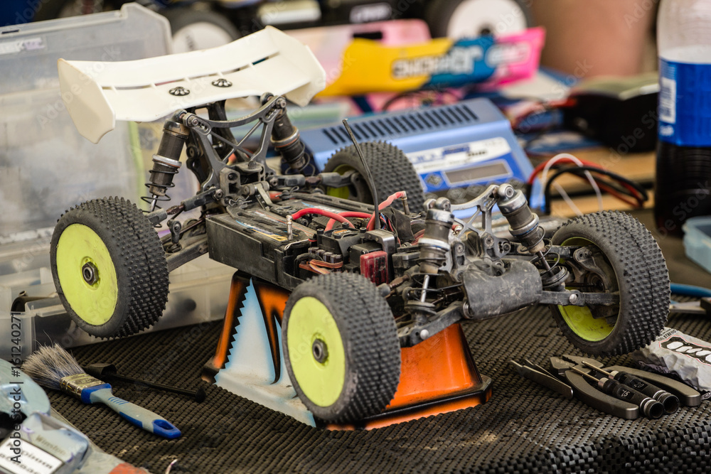 Maintenance of radio-controlled model of the car in a break between competitions Maintenance of radio-controlled model of the car in a break between competitions
