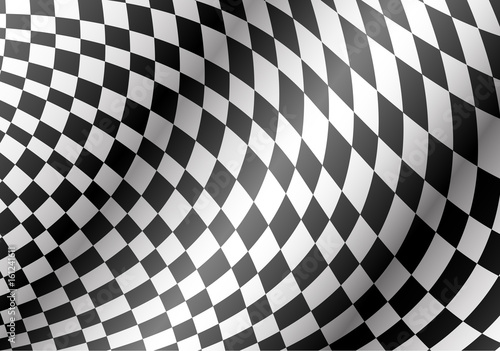 Checkered flag wave design for race championship background vector illustration.