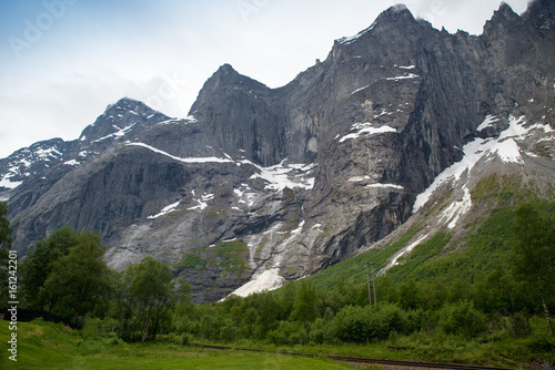 The Troll Wall is the tallest vertical rock face in Europe, about 1,100 metres from its base to the summit of its highest point