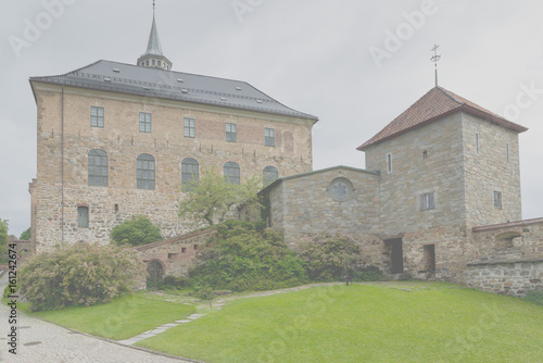 Photography Akershus Fortress or Akershus Castle is a medieval castle that was built to protect Oslo, the capital of Norway