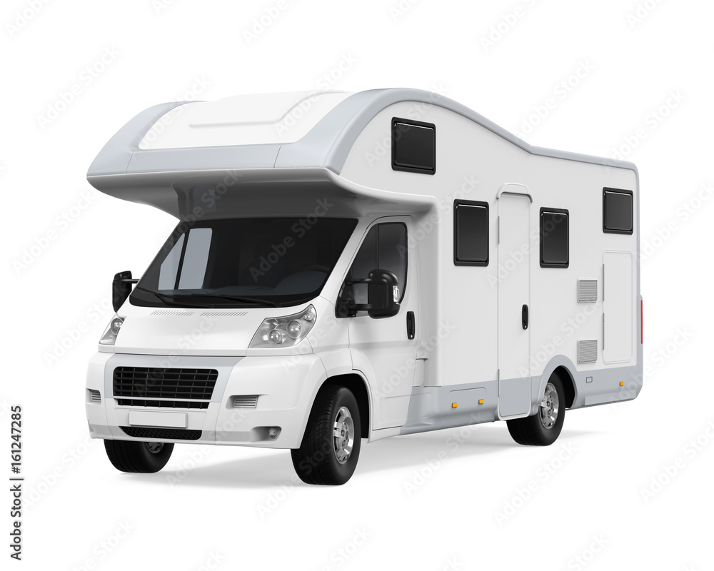 RV Caravan Isolated