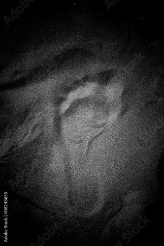 Fußabdruck im Sand