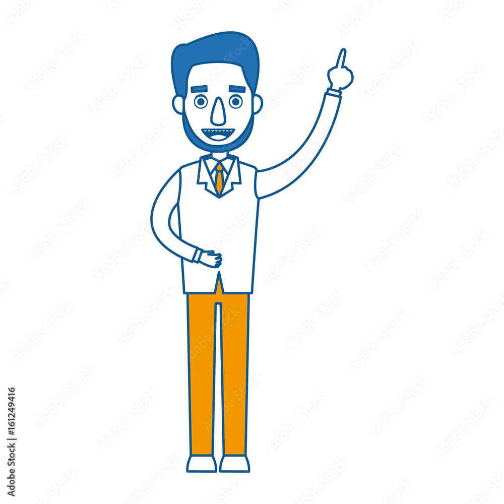 standing man business character professional standing man business character professional