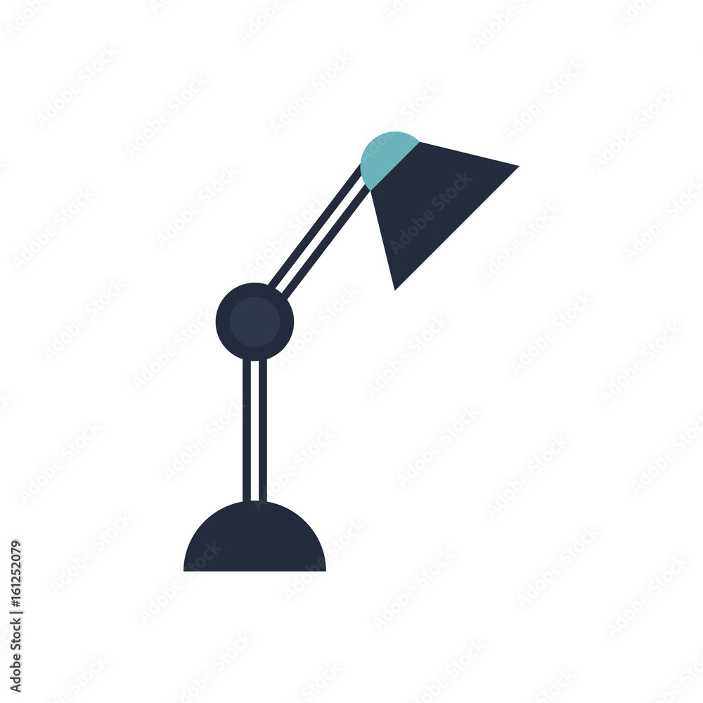 desk lamp bulb light office object design vector illustration desk lamp bulb light office object design vector illustration
