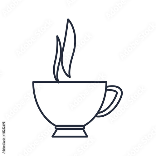 coffee cup hot beverage aroma fresh vector illustration
