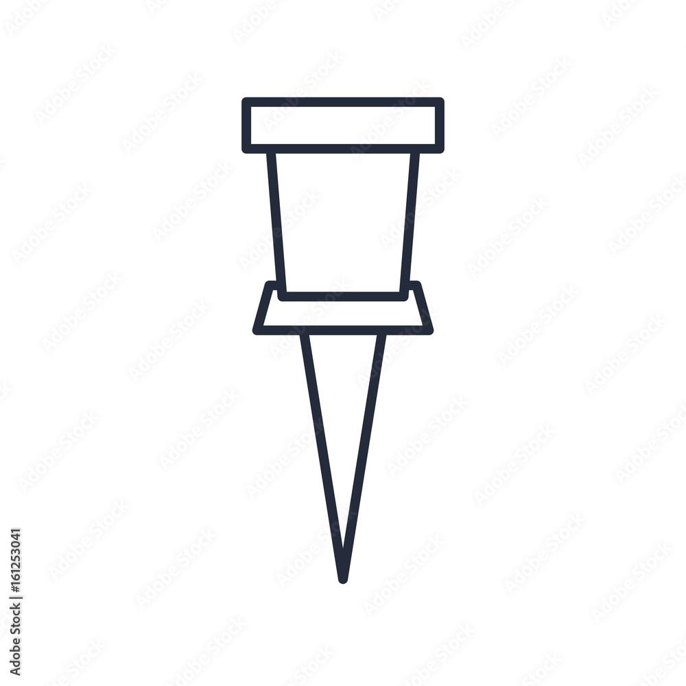 push pin icon office element icon vector illustration push pin icon office element icon vector illustration