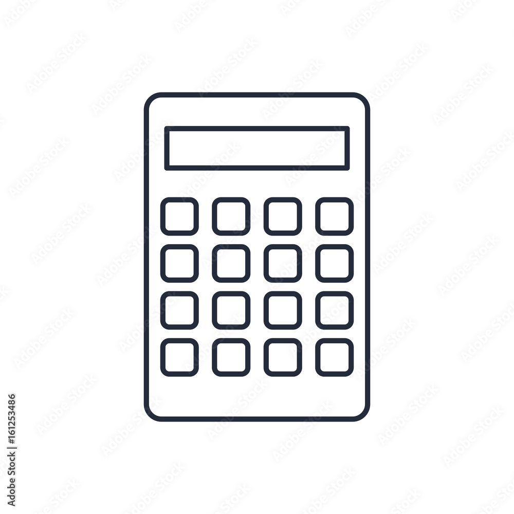calculator icon finances economy concept vector illustration calculator icon finances economy concept vector illustration