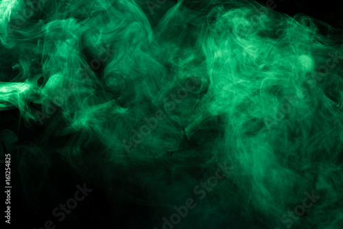 Green smoke texture photo