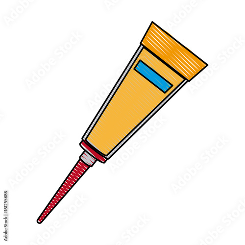 tube for cream ointment medicine creme sticker vector illustration
