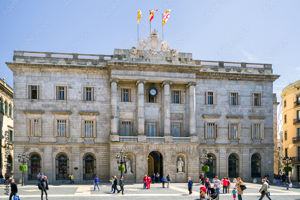 Naklejka premium City hall in barcelona