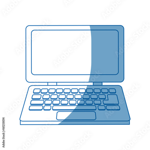 laptop computer device technology wireless vector illustration