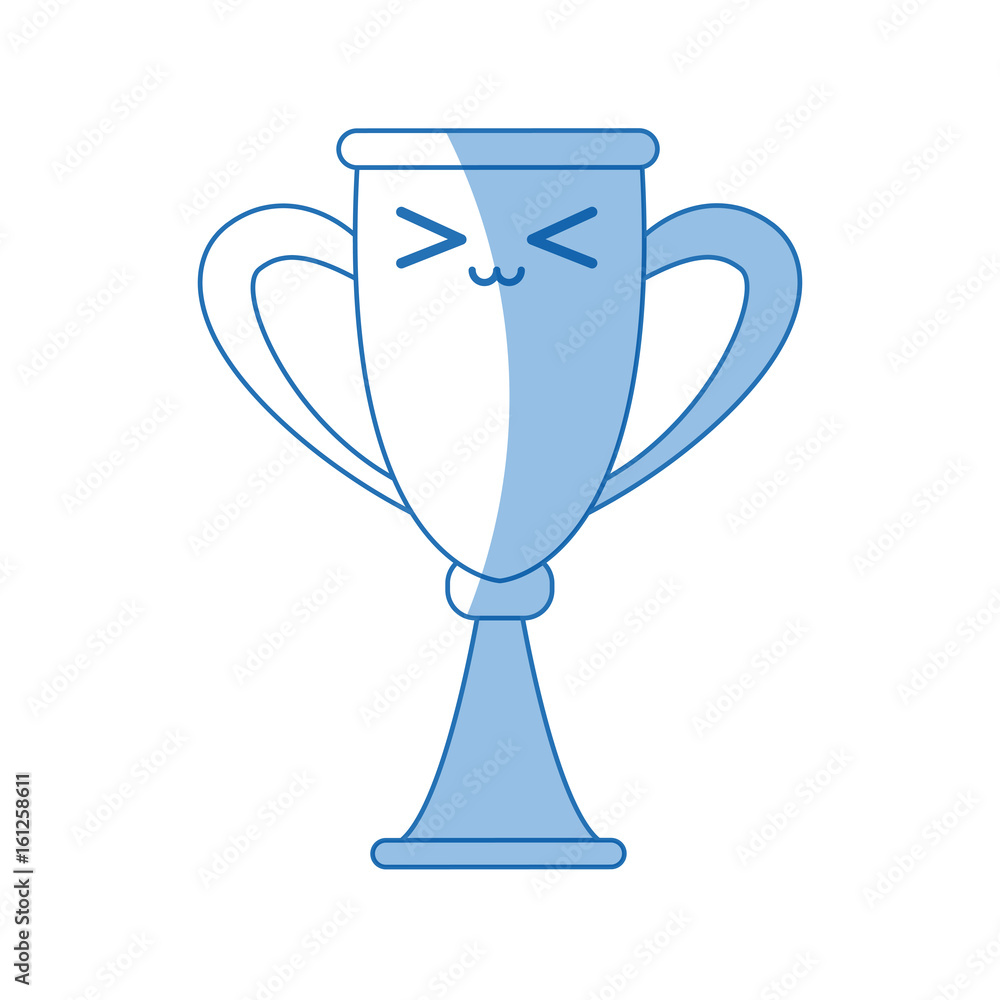 kawaii trophy award competition winner icon vector illustration kawaii trophy award competition winner icon vector illustration