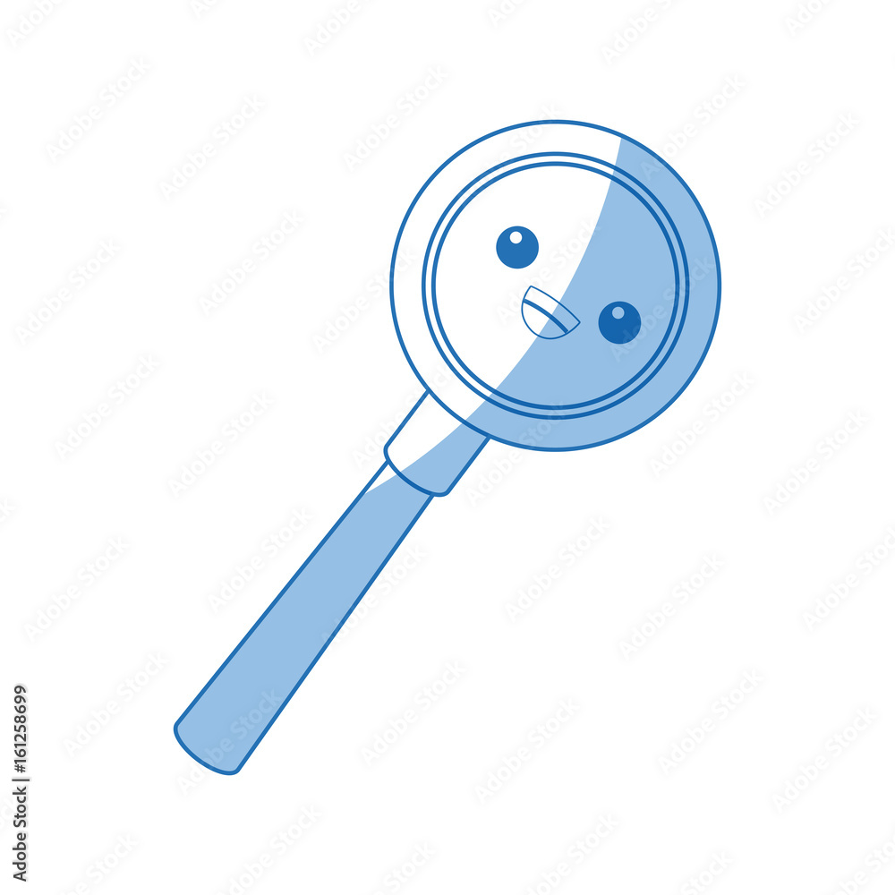 kawaii magnifier search loupe discovery find zoom vector illustration kawaii magnifier search loupe discovery find zoom vector illustration