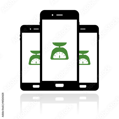Smartphone Banner - Waage - Diät - Essen