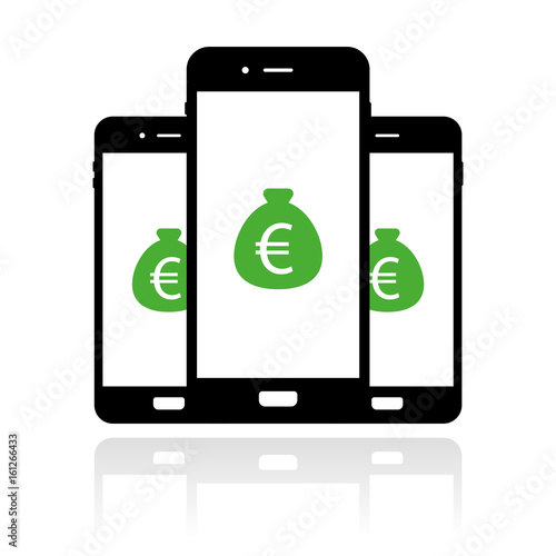 Smartphone Banner - Geldsack - Euro - Finanzen
