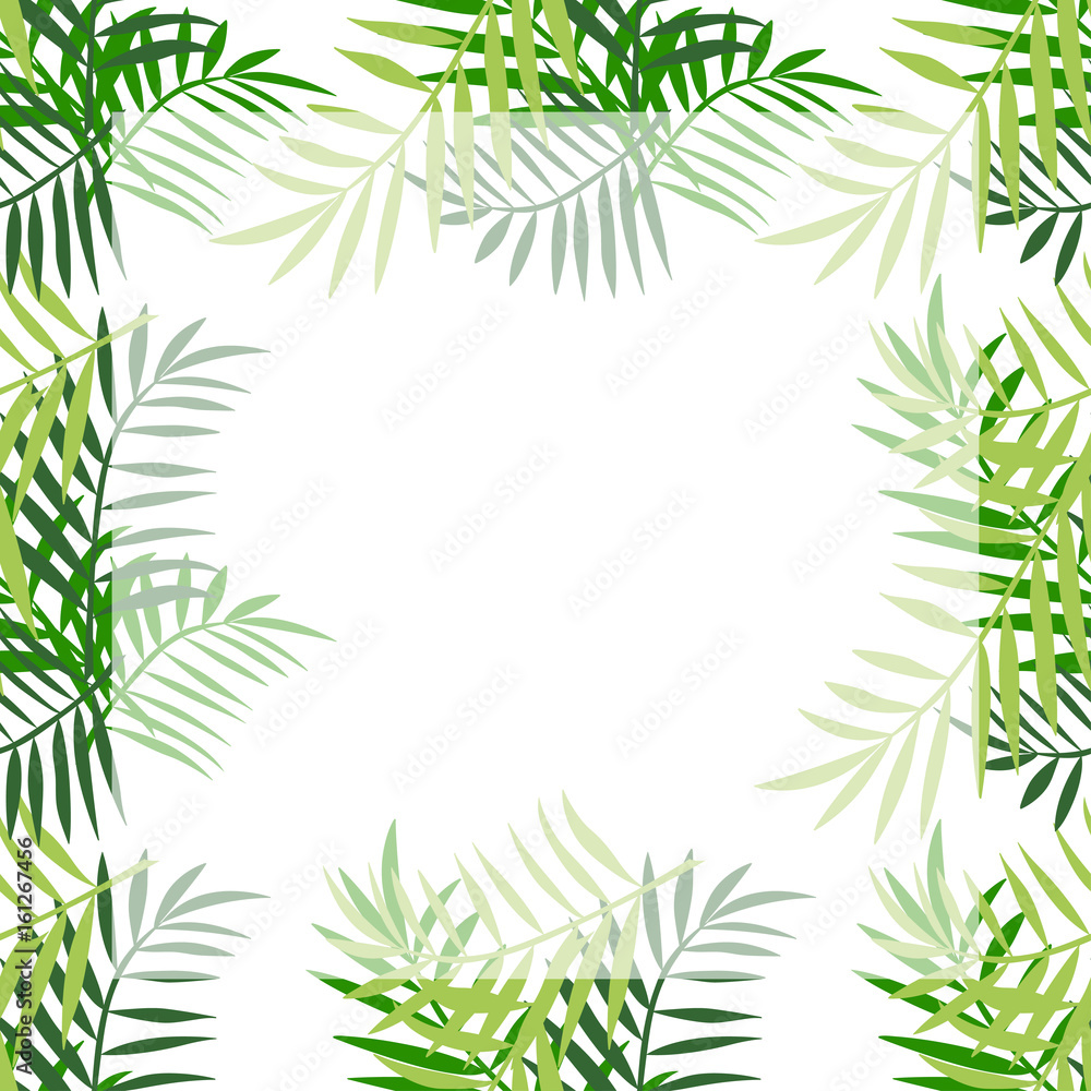 Palm tree leaves border 4 Palm tree leaves border 4