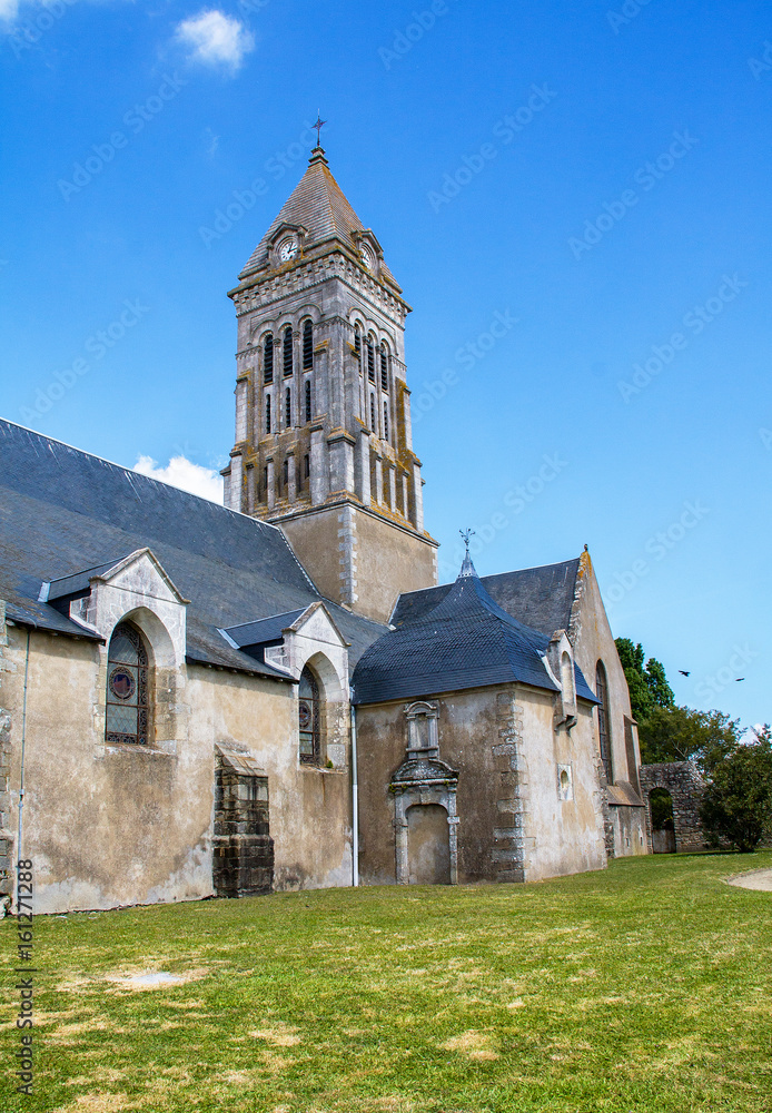 L'église Saint Philbert de Noirmoutier en ile en Vendée 