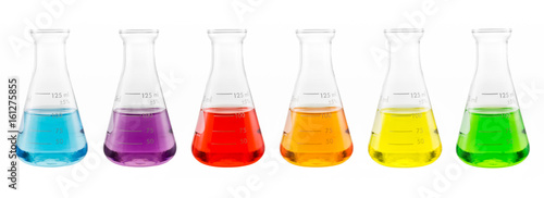 sample solution in glass flask