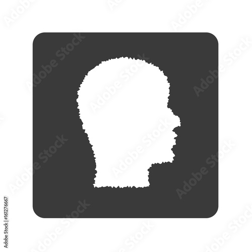 Gesicht im Profil - Handgezeichnet