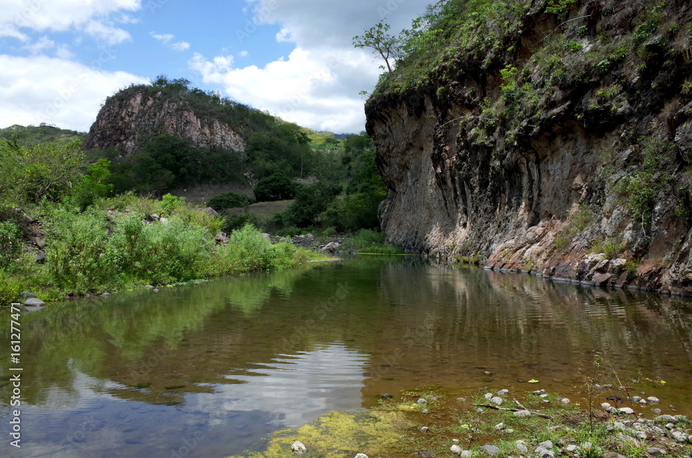 Somoto Canyon in the north of Nicaragua, a popular tourist destination for outdoor activities such as swimming, hiking and cliff jumping Somoto Canyon in the north of Nicaragua, a popular tourist destination for outdoor activities such as swimming, hiking and cliff jumping