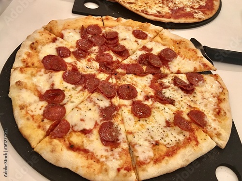 Italian pepperoni pizza