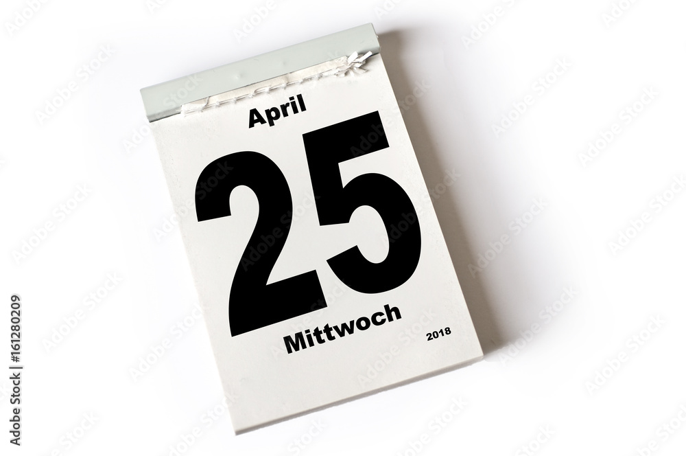 25. April 2018 25. April 2018