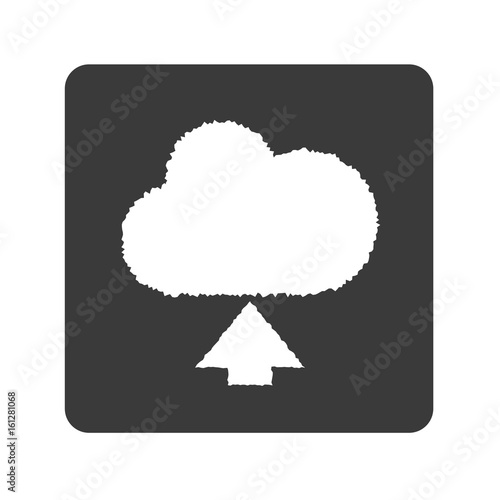 Wolke hochladen - Handgezeichnet