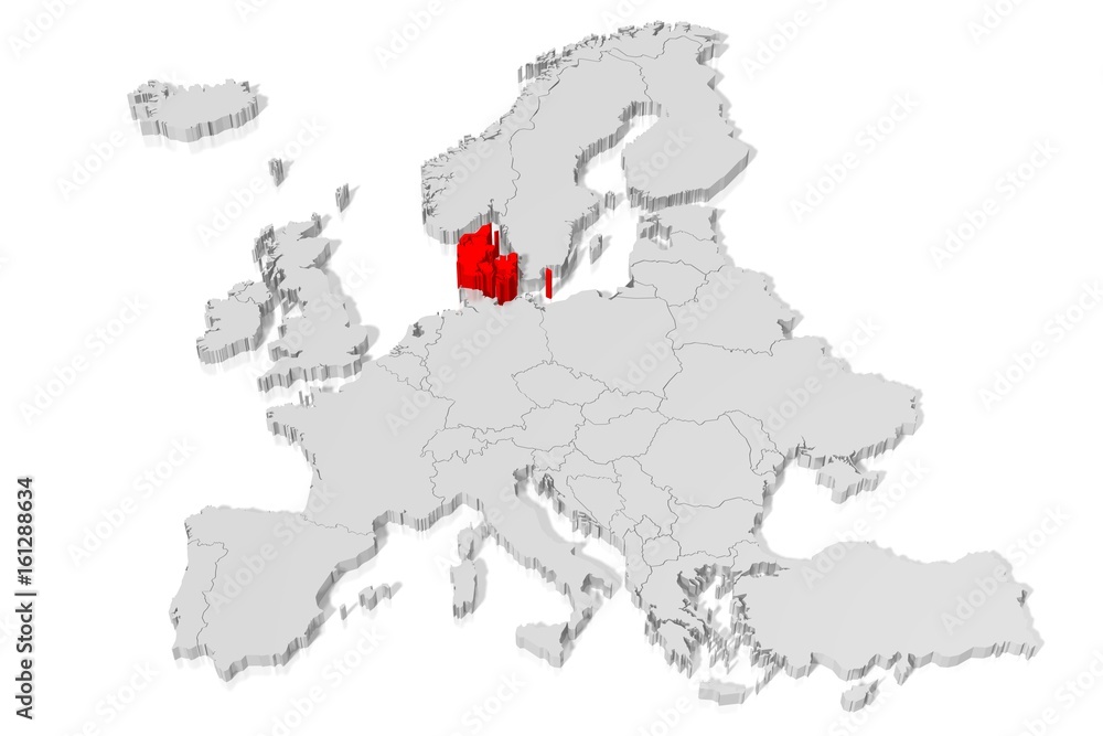 3D map - Denmark