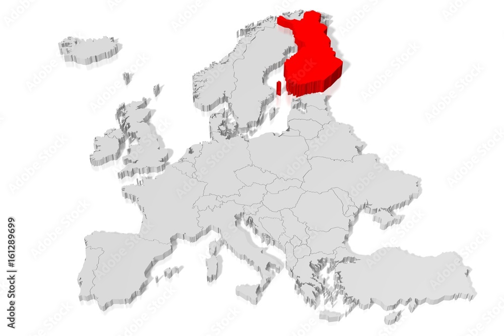3D map - Finland