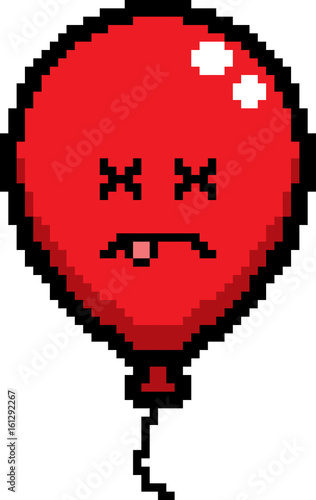 Dead 8-Bit Cartoon Balloon