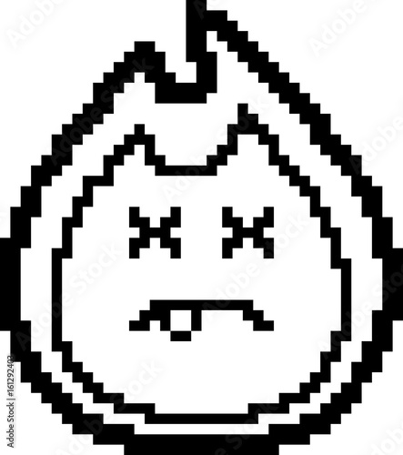 Dead 8-Bit Cartoon Flame