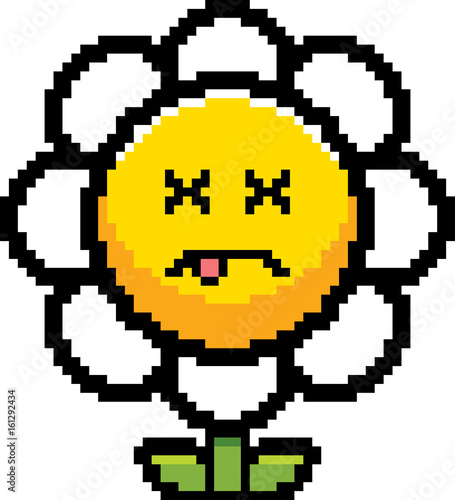 Dead 8-Bit Cartoon Flower