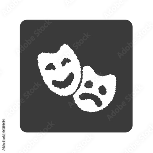 Masken - Theater - Handgezeichnet